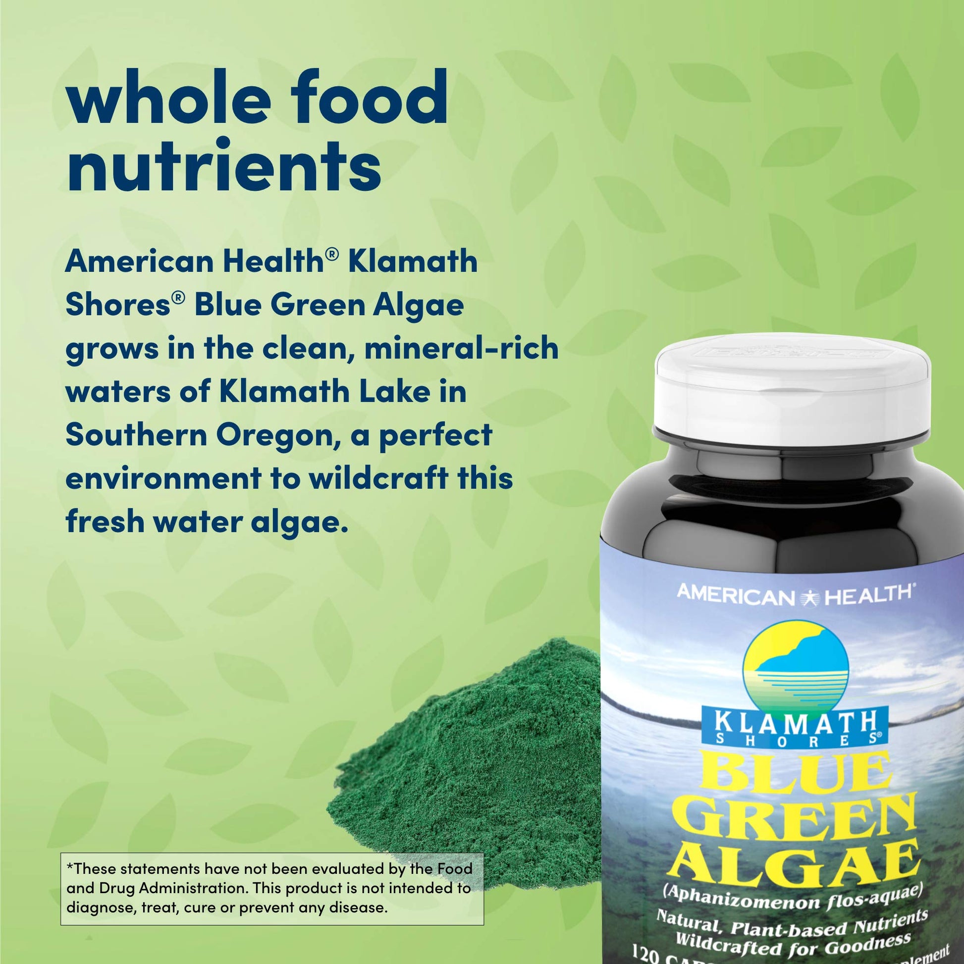American Health 120 capsule bottle side view