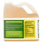 Close up of the nutritional facts on the Fruit of the Earth aloe juice jug