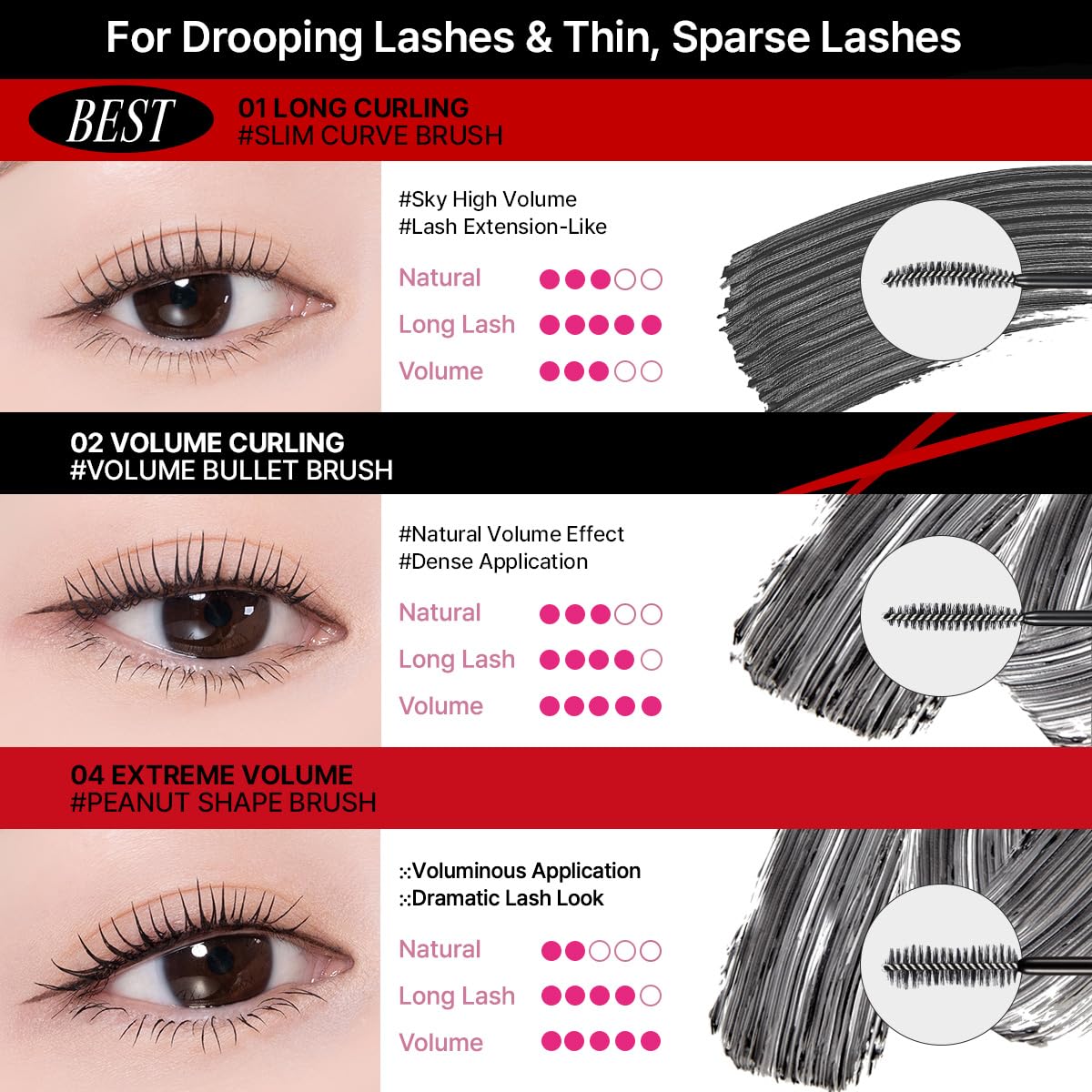 Authentic CLIO long curling mascara 7 grams container