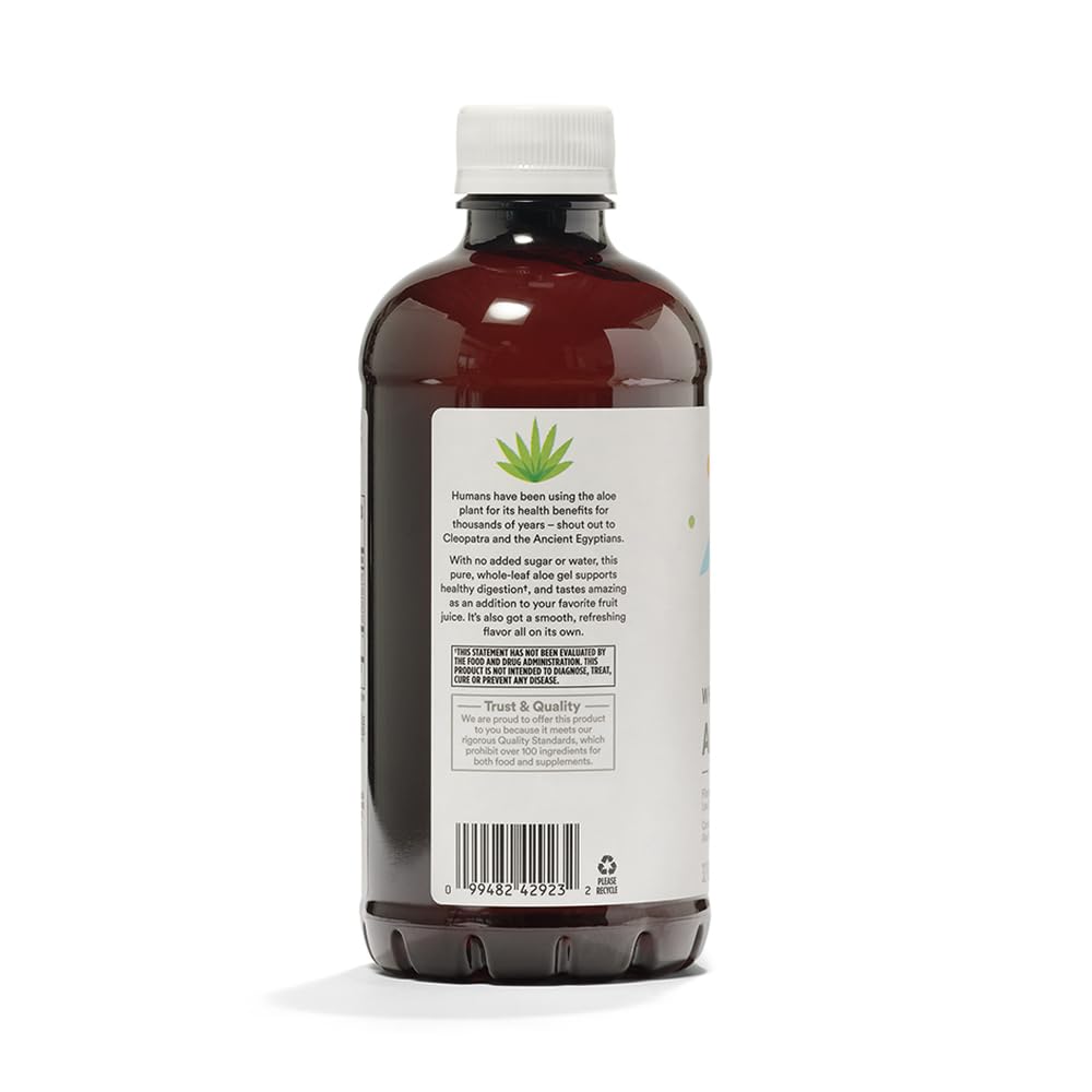Close up of 365 by Whole Foods Market Aloe Vera label details