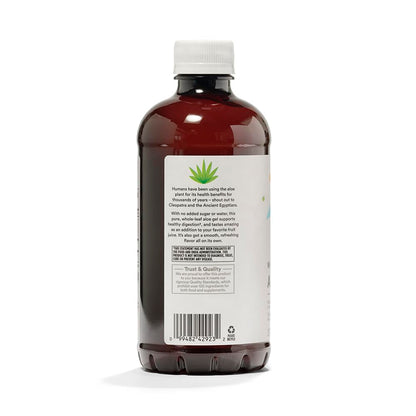 Close up of 365 by Whole Foods Market Aloe Vera label details