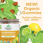 Organic India Ashwagandha Gummies nutrition facts label
