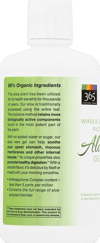 365 by Whole Foods Market Aloe Vera Gel bottle against a clean background
