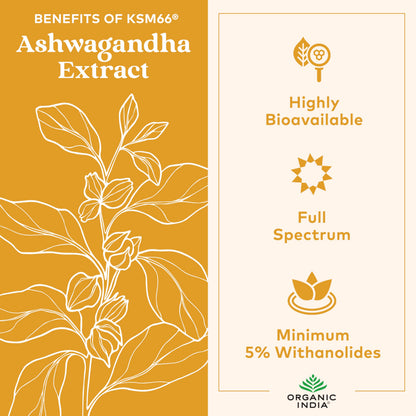 Organic India Ashwagandha Gummies organic certification labels