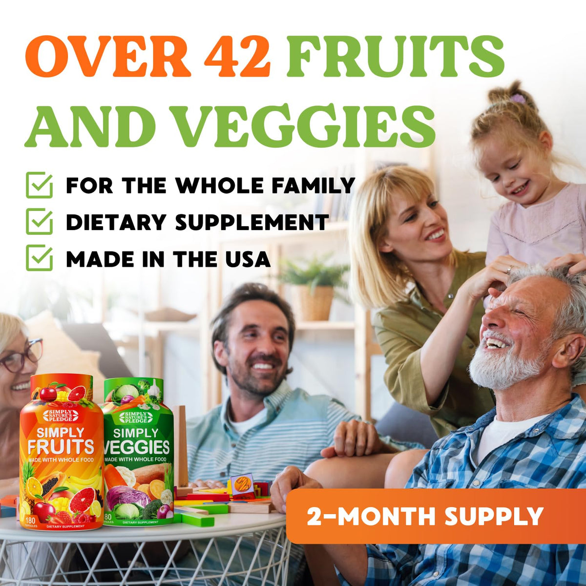 Simply Nature's Pledge USA imported supplement packaging