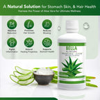 Organic aloe vera juice supplement for digestive health