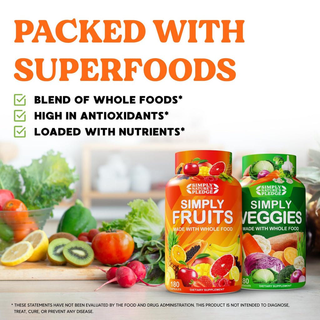 Simply Nature's Pledge fruit and vegetable blend lifestyle shot