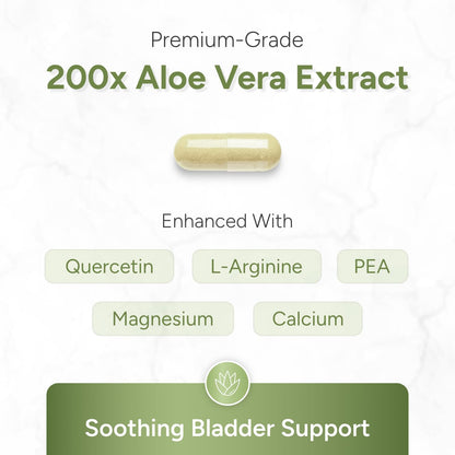 Aloepath bladder and pelvic wellness bottle side view