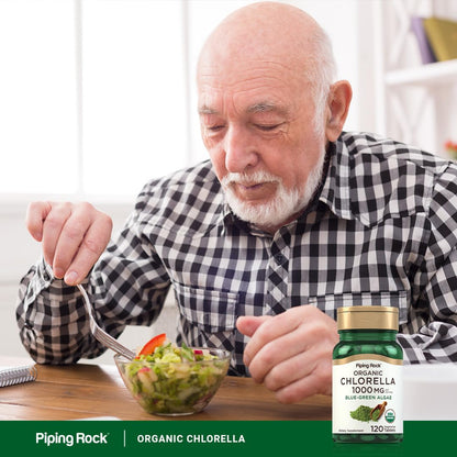 Authentic USA imported Piping Rock organic chlorella packaging
