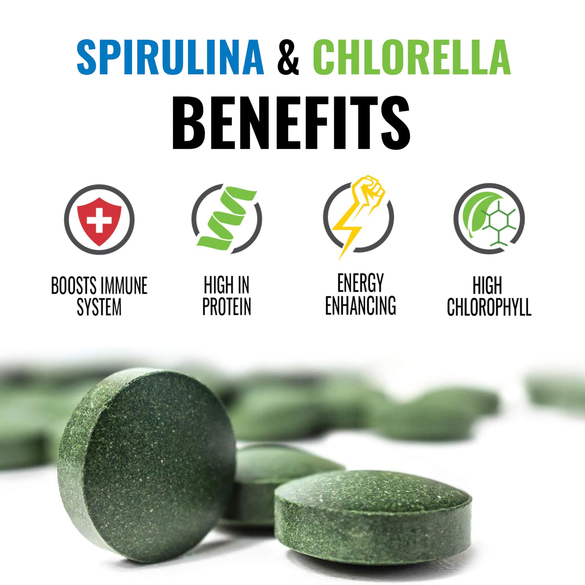 On Target Living supergreen algae supplement bottle label