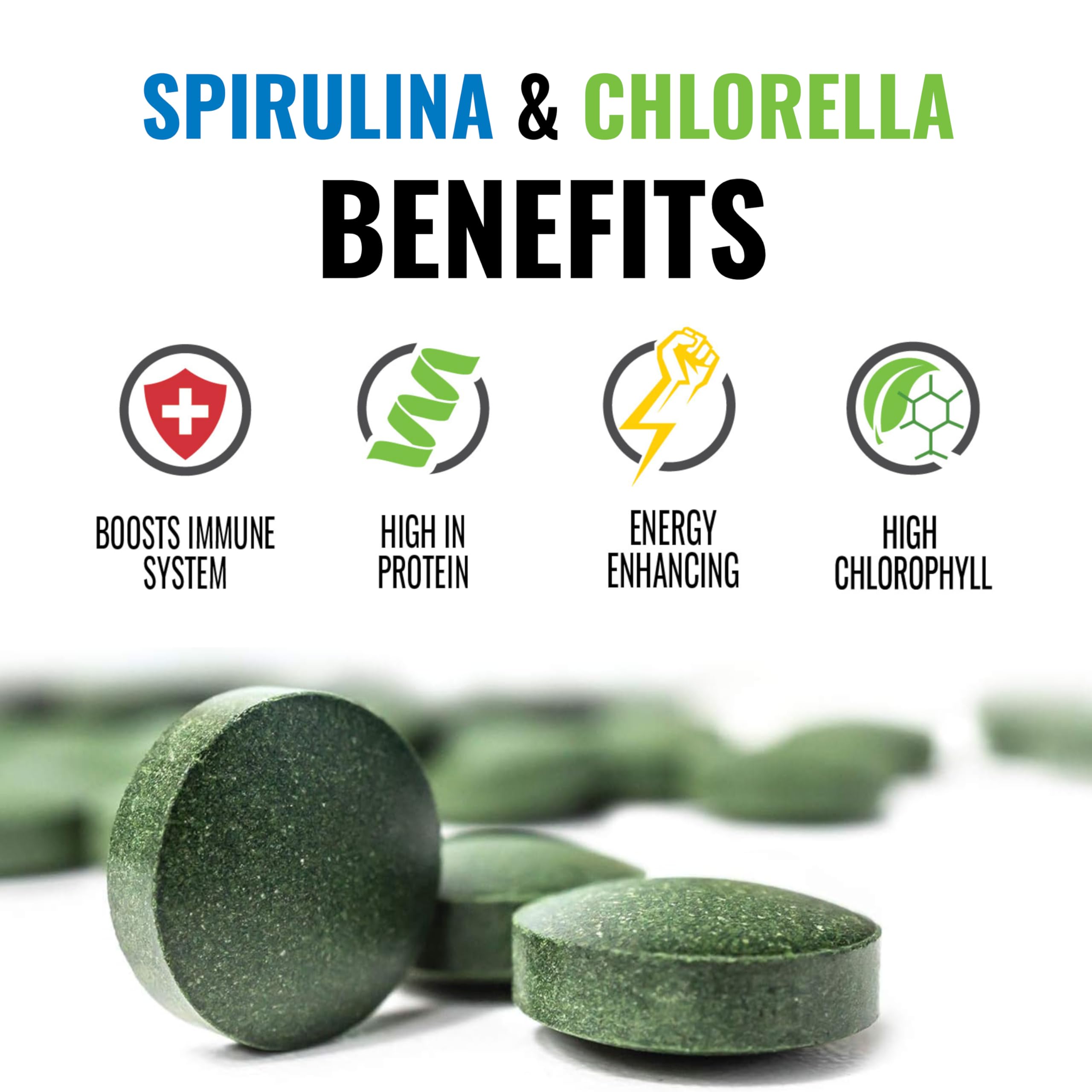 On Target Living supergreen algae supplement bottle label
