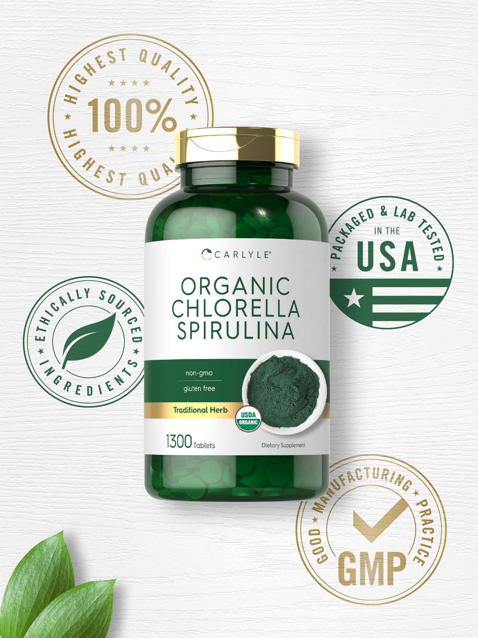 Authentic Carlyle organic blue-green algae superfood supplement