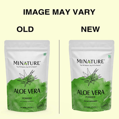 Minature aloe vera leaf powder 227 grams packaging