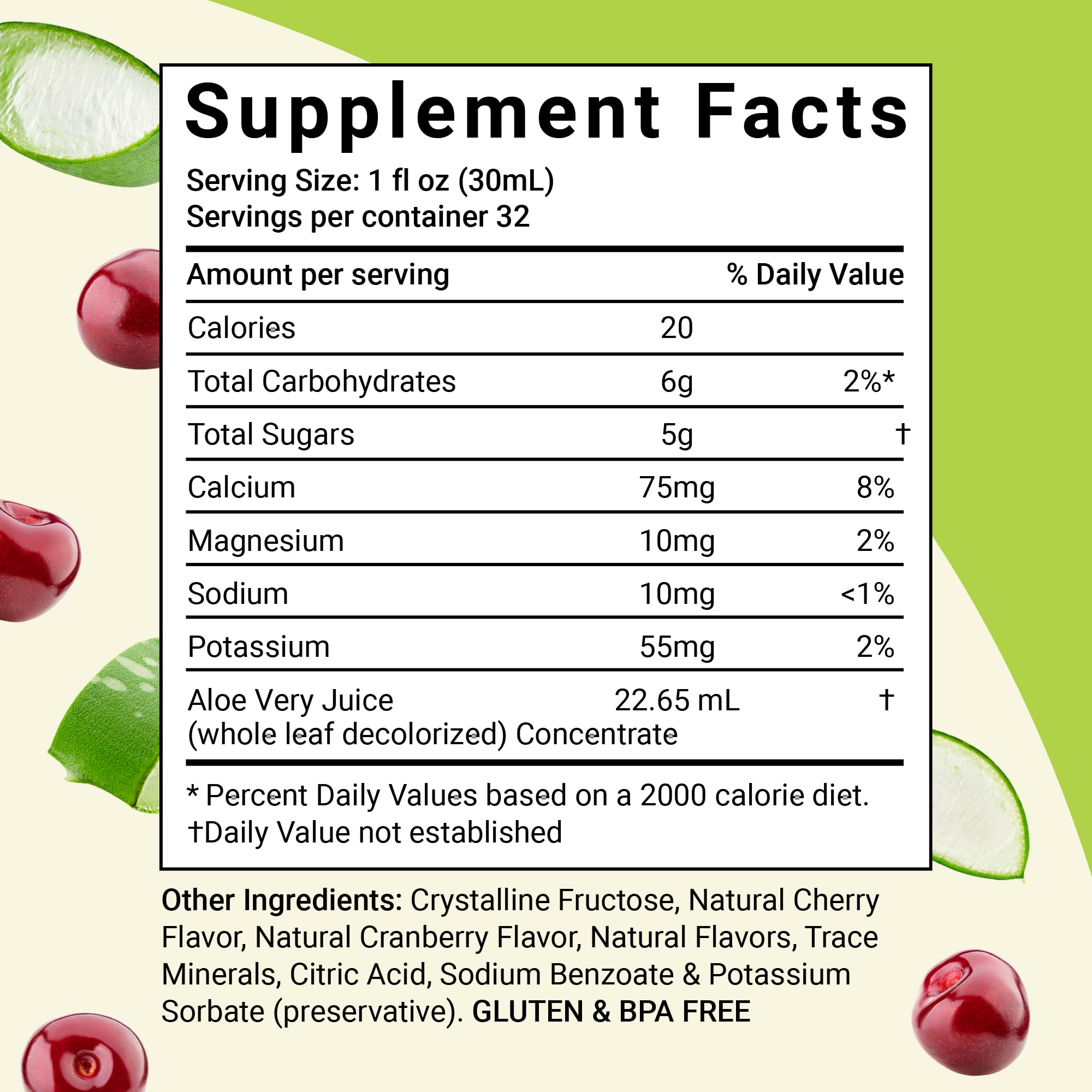 Aloe Life Whole Leaf Aloe Vera concentrate three to one ratio product label