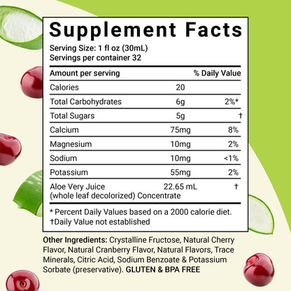 Aloe Life Whole Leaf Aloe Vera concentrate three to one ratio product label