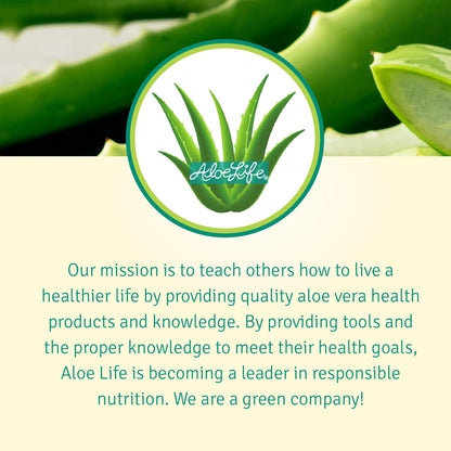 Aloe Life Cherry Berry digestive support juice directions and storage details