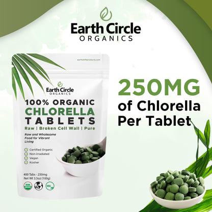 Cracked cell wall chlorella and spirulina tablets nutritional supplement