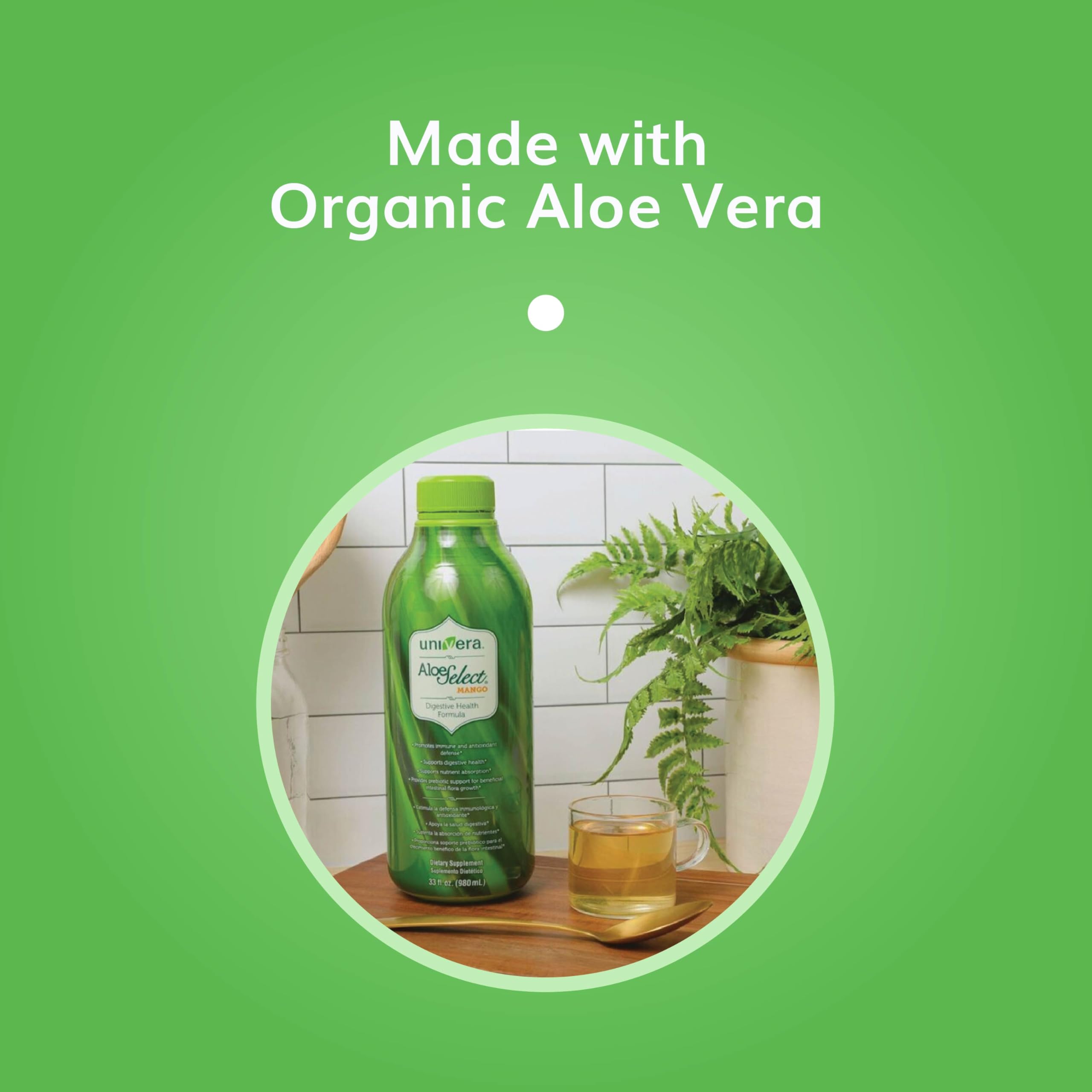 Univera digestive health aloe vera juice 33 fluid ounces bottle
