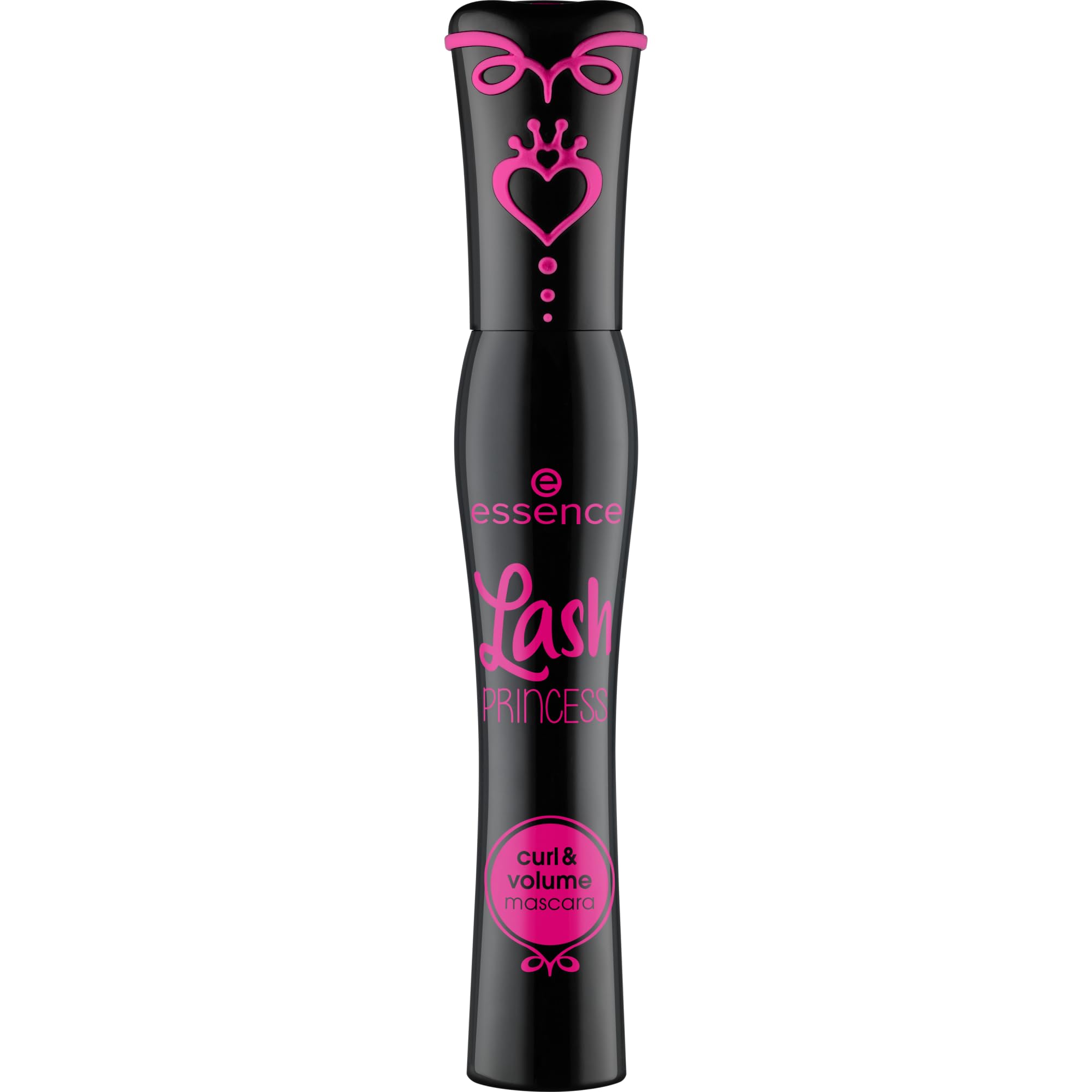 Essence Lash Princess Mascara close up of the pink and black tube design