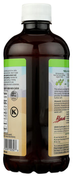 Lily of the Desert internal aloe vera liquid supplement bottle showing organic certification