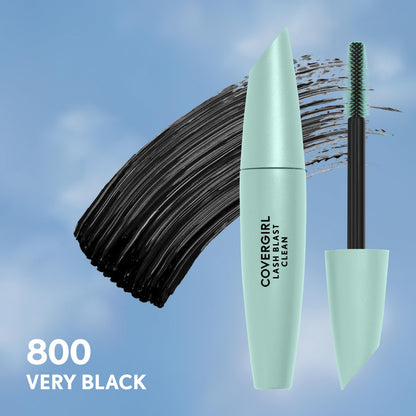 Smudge proof Very Black mascara brush showing separating bristles