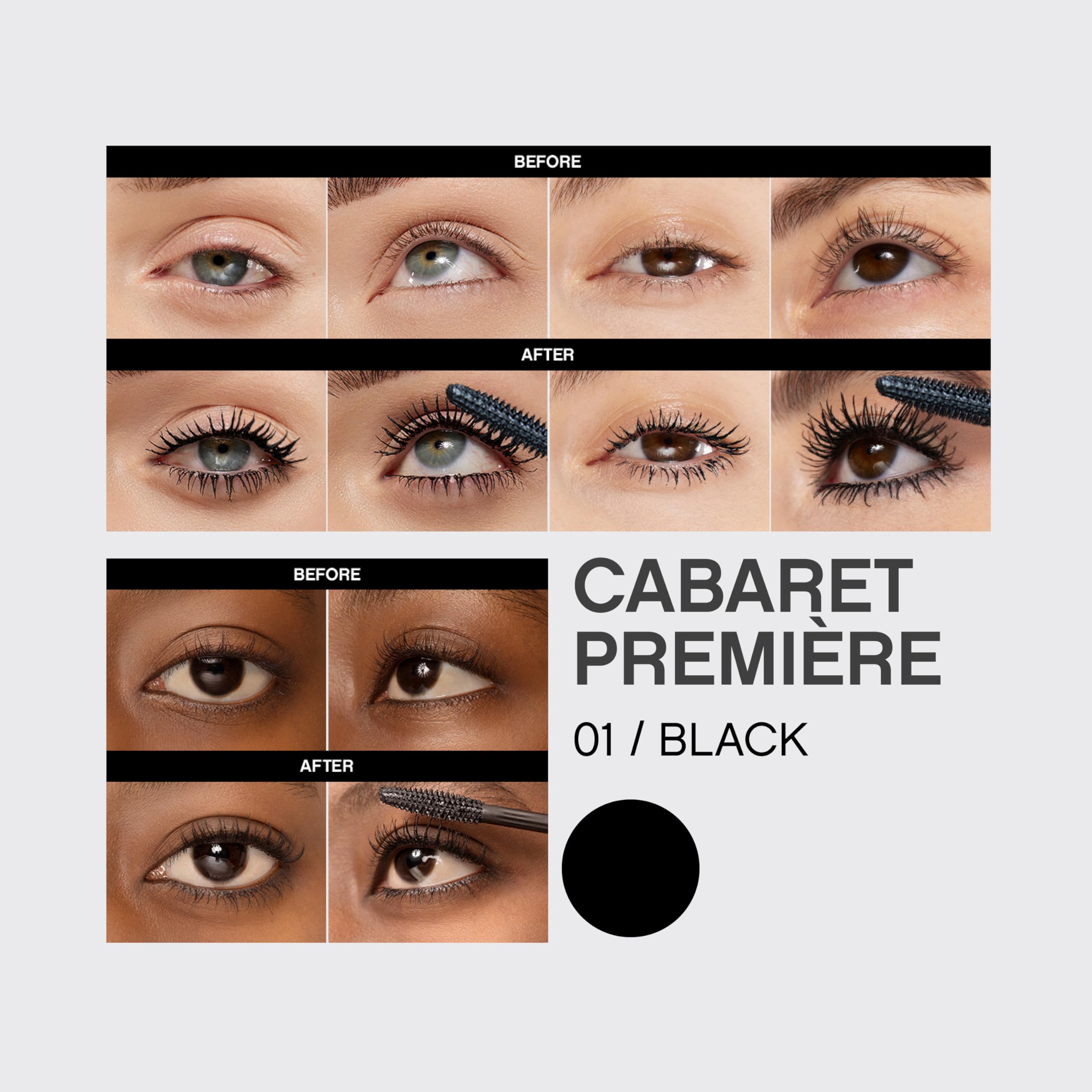 Vivienne Sabo Cabaret Premiere defining and curling mascara bottle lying down