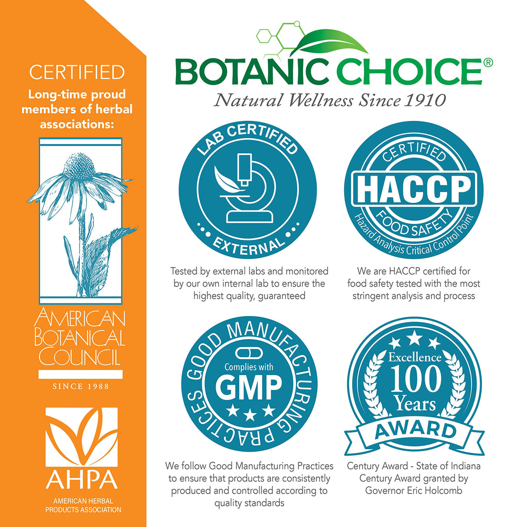 Authentic Botanic Choice Aloe Vera dietary supplement packaging