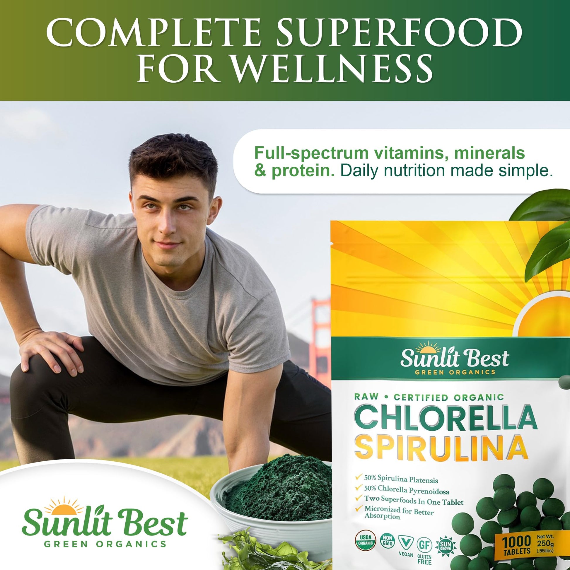 Sunlit Best Green Organics brand seal of quality