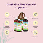 Authentic Lily of the Desert organic aloe vera gel dietary liquid label information