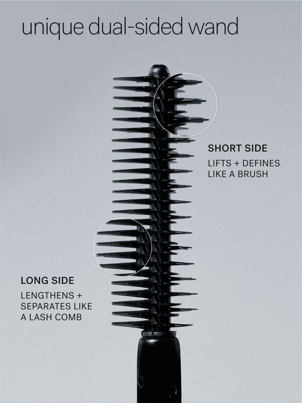 ILIA Limitless Lash Mascara After Midnight classic black formula swatch showing its creamy texture and rich pigment.