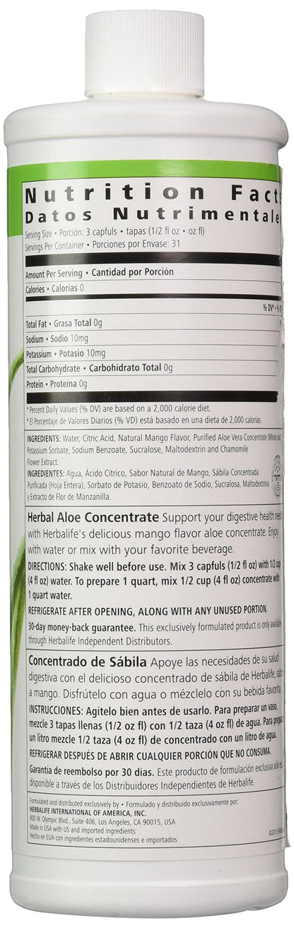 Herbalife Herbal Aloe Mango concentrate liquid texture