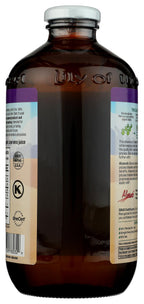 Organic inner fillet aloe vera juice bottle side view