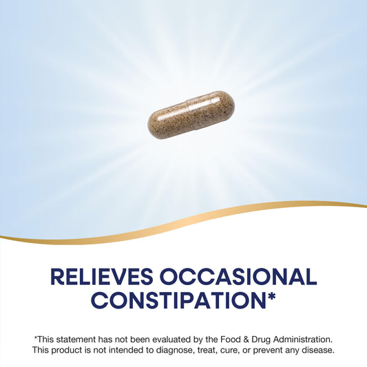 Nature's Way Aloelax herbal supplement bottle displaying ingredient list and 275 mg proprietary blend details