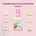 Close up of Lily of the Desert organic aloe vera juice ingredients