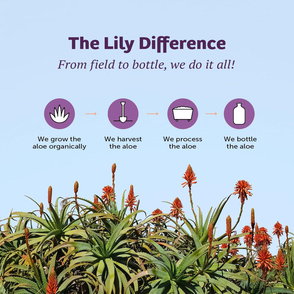 Lily of the Desert stomach formula serving suggestion
