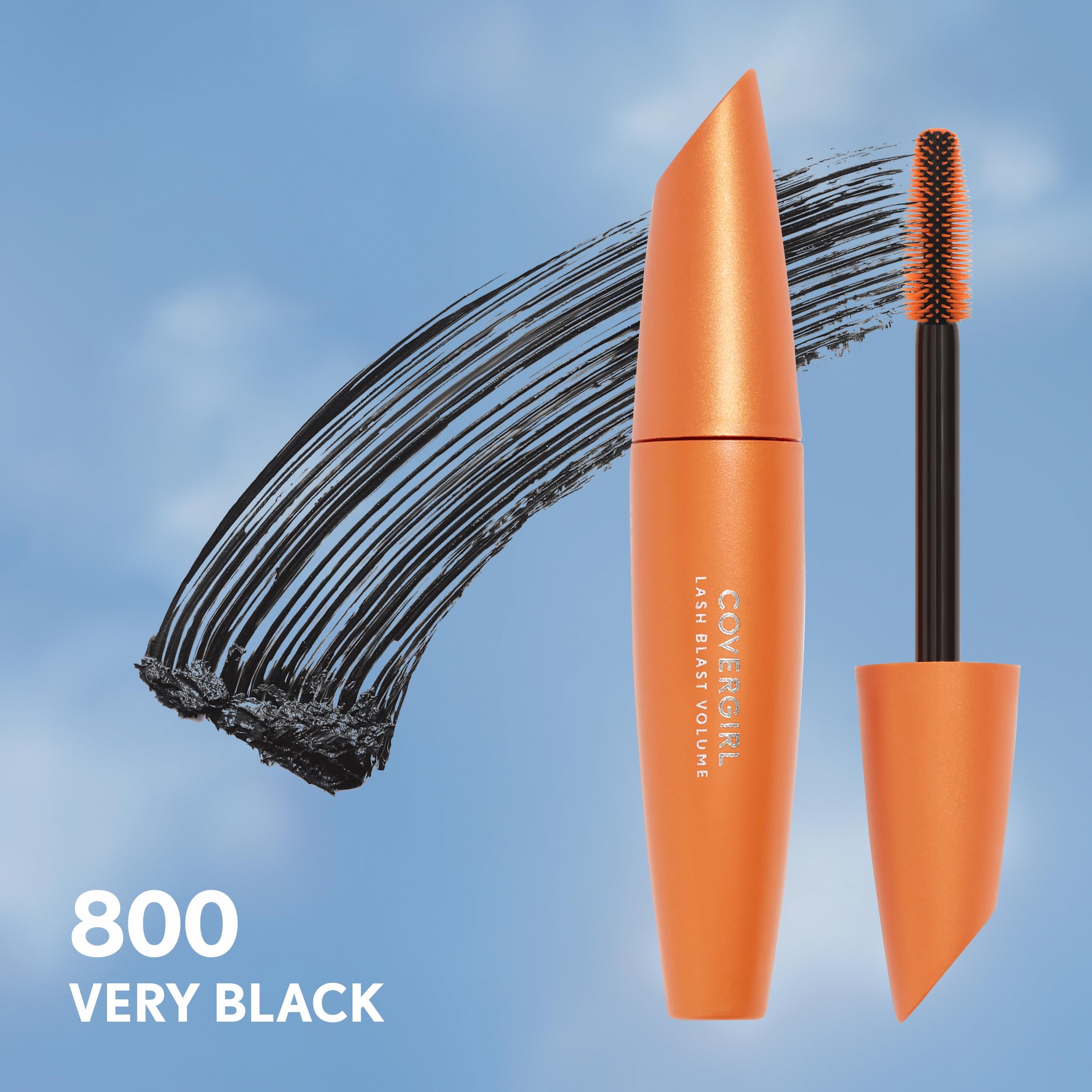 CoverGirl Lash Blast jumbo wand applicator close up highlighting the separation bristles