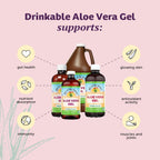 Lily of the Desert aloe vera gel nutritional label and certification
