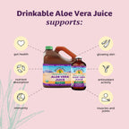 16 Fluid Ounce bottle of Lily of the Desert aloe vera supplement
