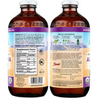 Organic certification seal on Lily of the Desert aloe vera bottle