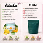 Kiala Nutrition Super Greens mixing with water in shaker