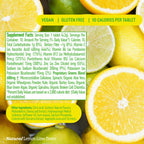 8Greens superfood tablet ingredients label close up