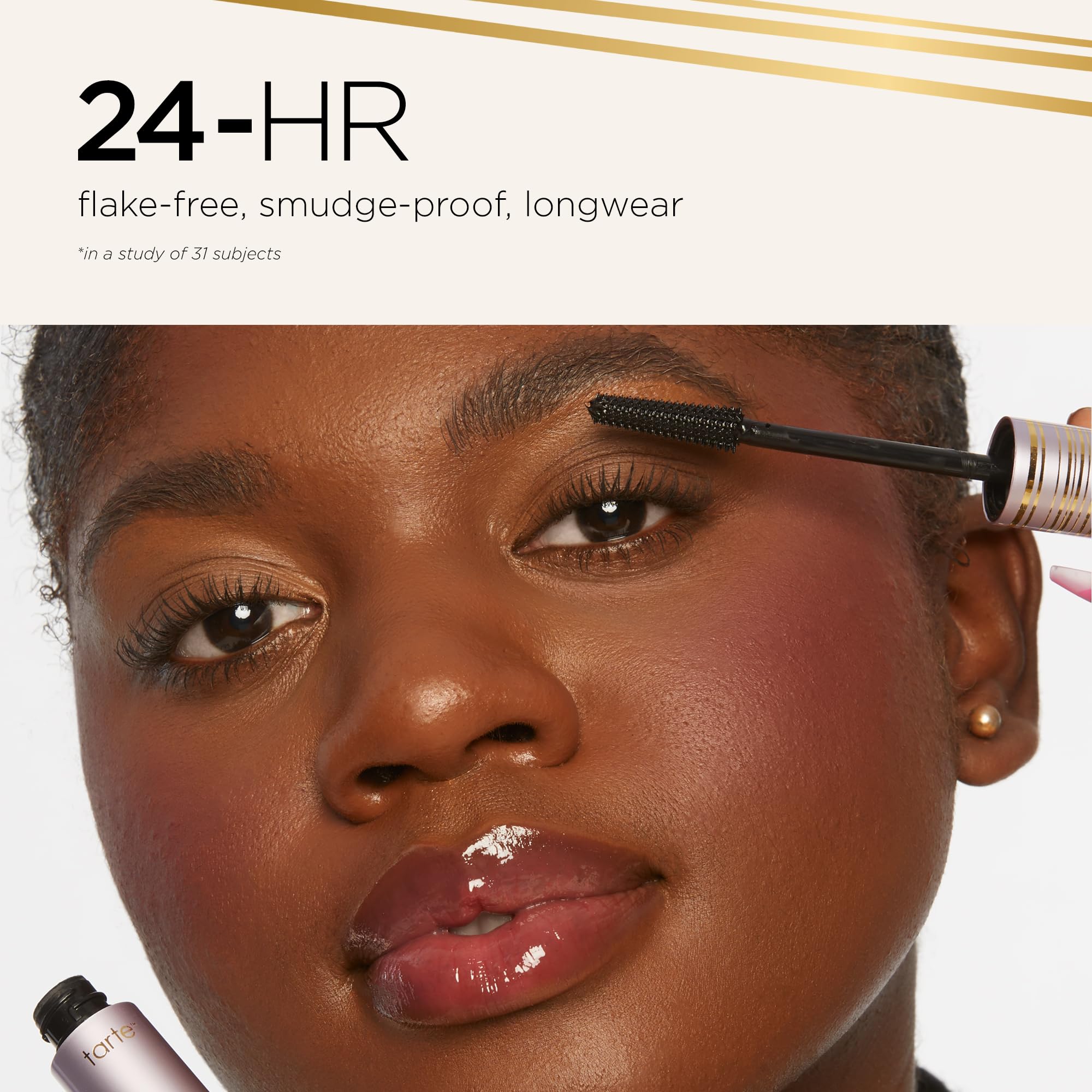 Tarte cosmetic smudge-proof 24-hour longwear mascara packaging details