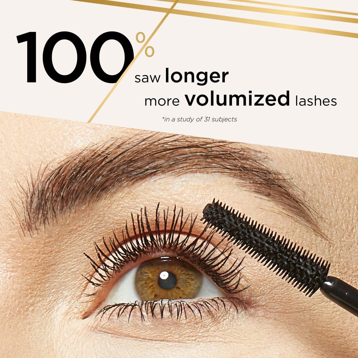 Water-resistant tubing mascara removing easily with warm water demonstration
