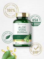 Carlyle Aloe Vera herbal supplement bottle side view