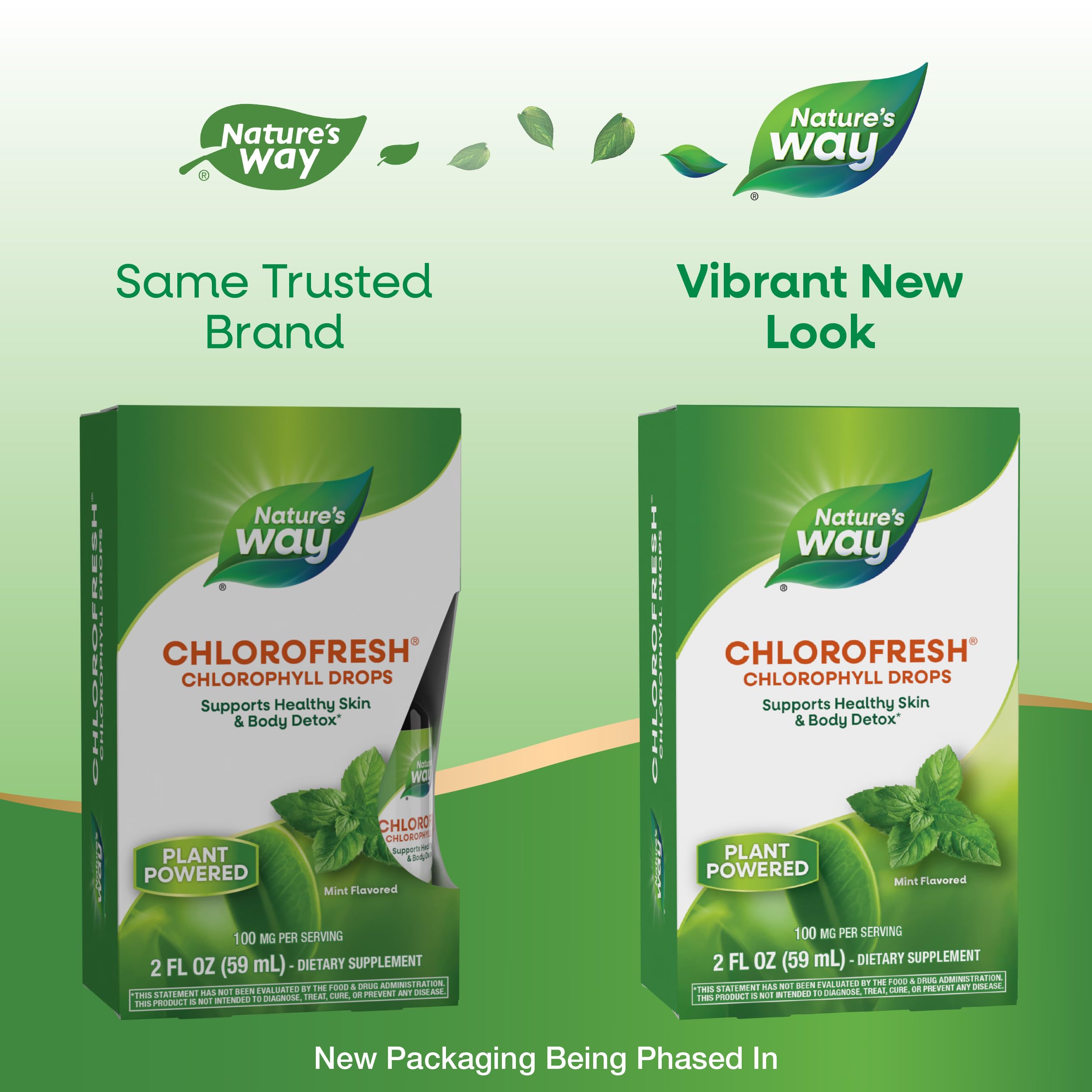 Nature's Way Chlorofresh liquid chlorophyll drops internal deodorant supplement bottle
