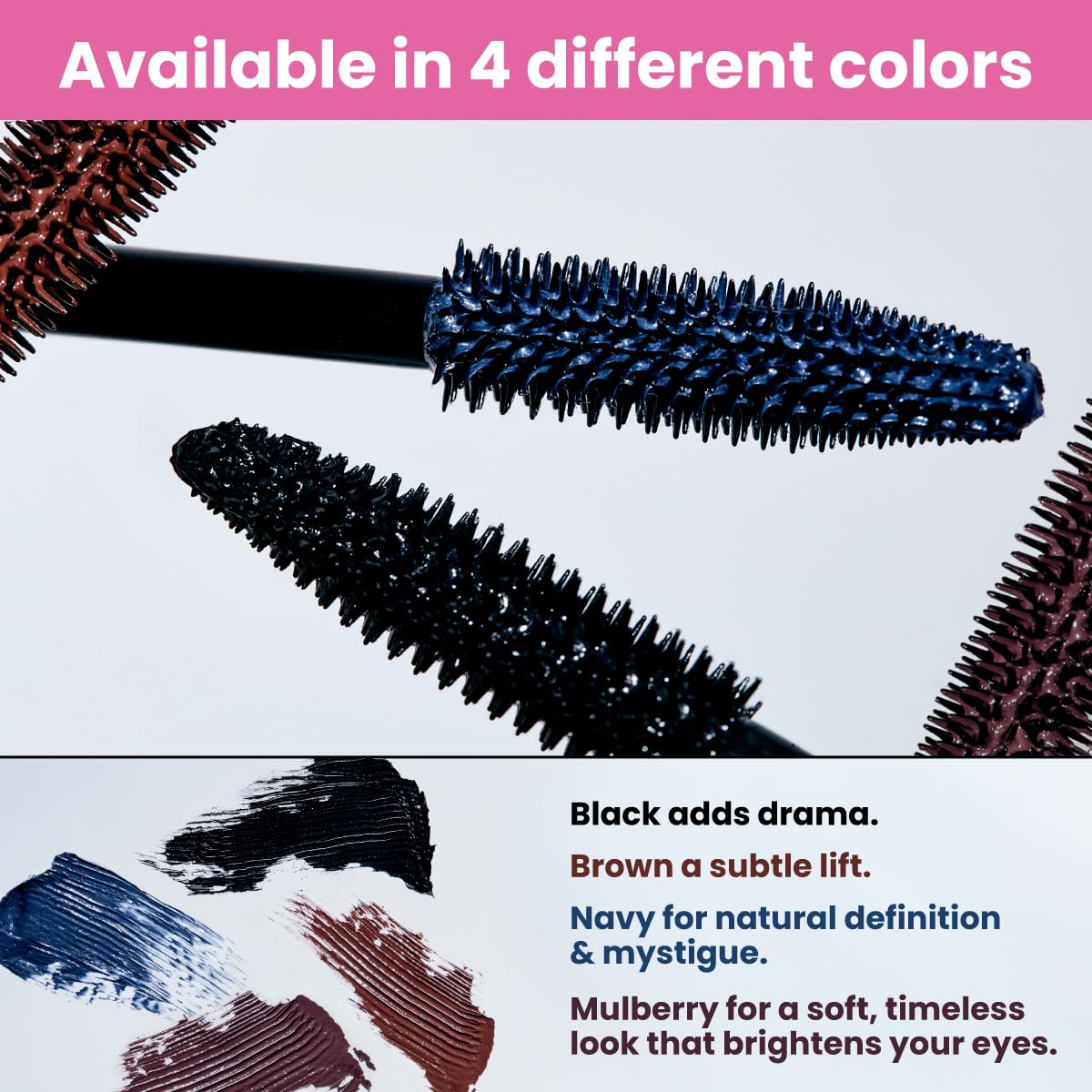 USA imported PrimeLash volumizing mascara texture swatch