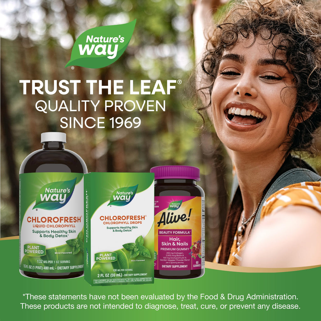Nature's Way Chlorofresh authentic USA imported skincare and detox supplement drops
