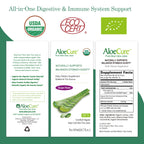 Premium organic aloe vera juice supplement for stomach health