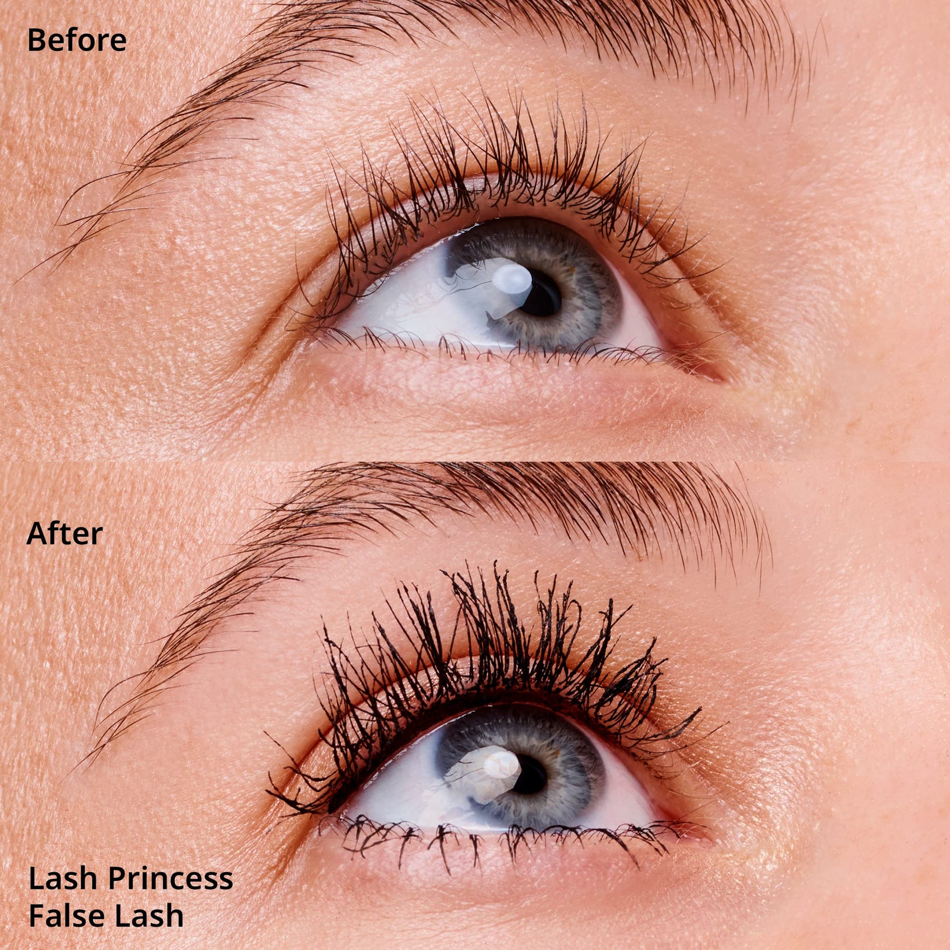 Black volumizing mascara formula texture swipe sample showcasing rich pigmentation