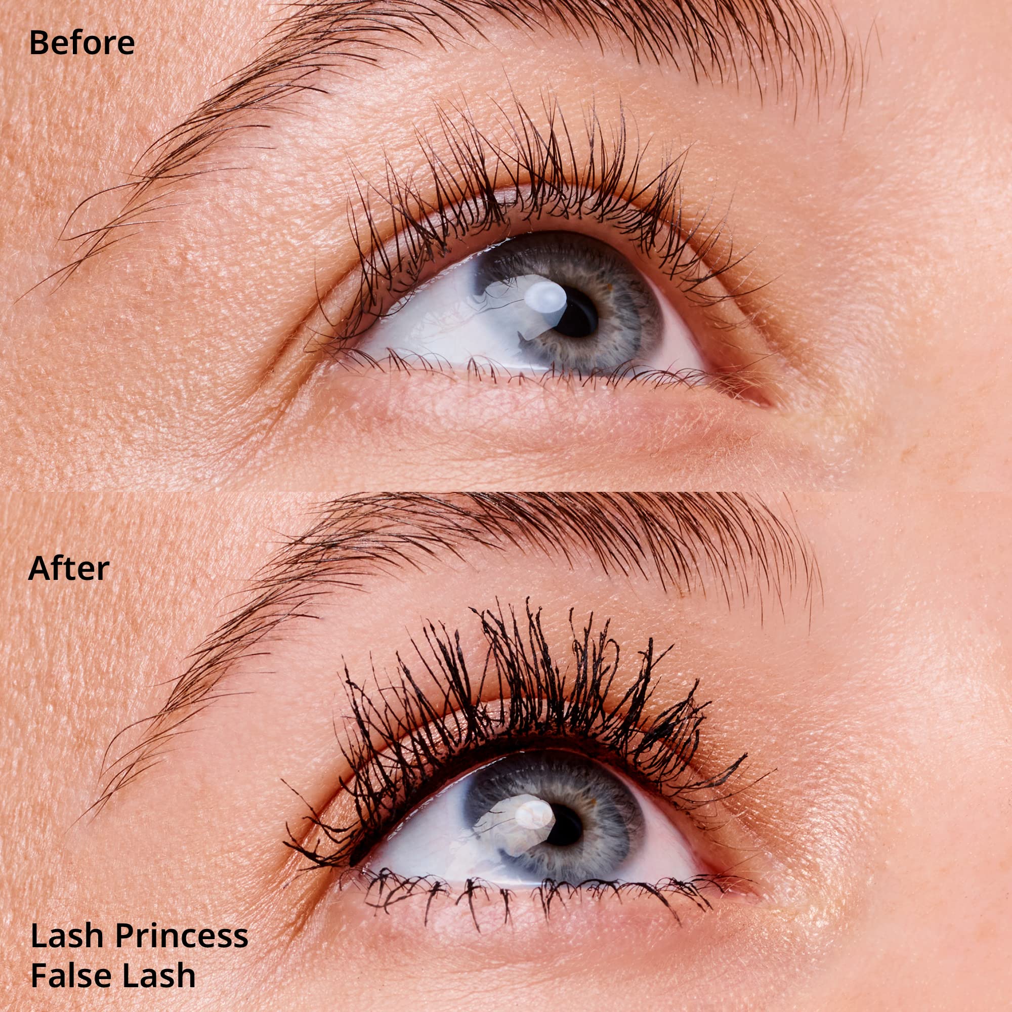 Black volumizing mascara formula texture swipe sample showcasing rich pigmentation